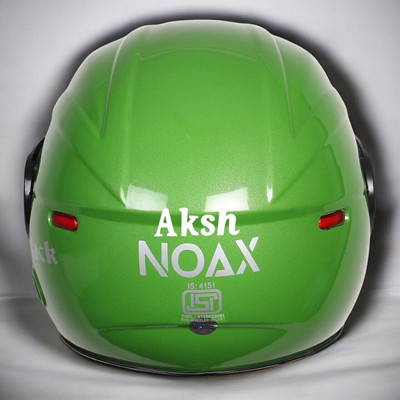 NOAX BRANDED ISI MARKED HELMET FOR UNISEX GENDER KEEP SAFE RIDING (SLFKSL_1642 Motorbike Helmet(Green)