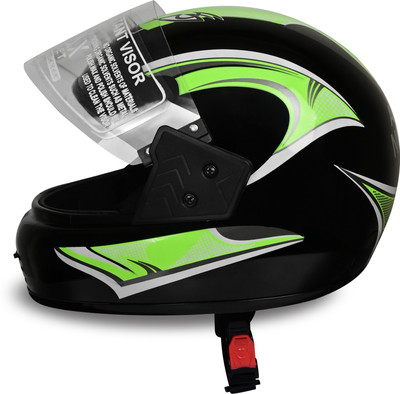 NOAX FULL FACE STYLISH HELMET Motorbike Helmet(MATT GREEN)