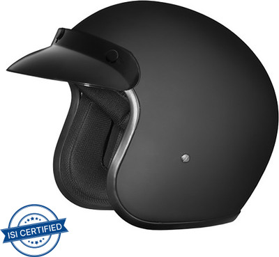 STUDDS JETSTAR CLASSIC OPEN FACE Motorbike Helmet(Matt Black)