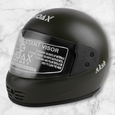 NOAX UNISEX SAFETY HELMET ONROAD HELMET- TWO WHEELER,BIKE & SCOOTER (SL-444 Motorbike Helmet(Black)
