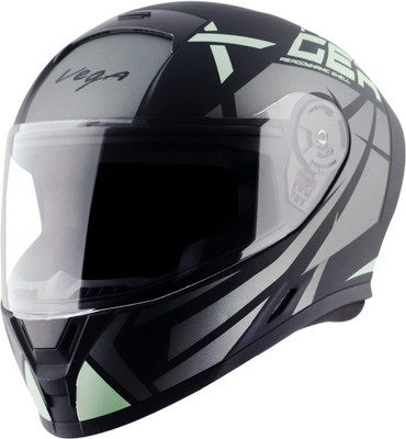 VEGA Ranger Revenge Motorbike Helmet(Dull Black Grey)