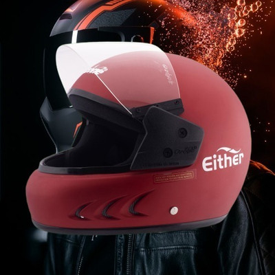 OZONE Full Face_Unique Design Helmet_Premium Class_@V@54 Motorbike Helmet(METT RED)