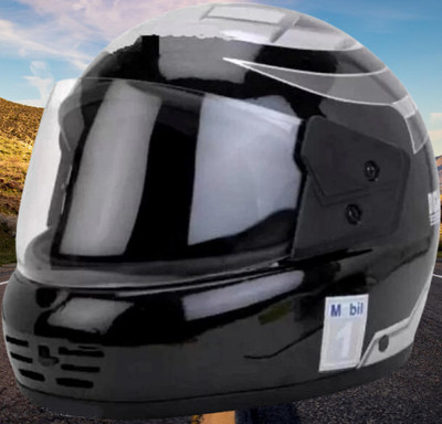 KIN Full Face Helmet_ISI certified_Silver65 Motorbike Helmet(Silver)