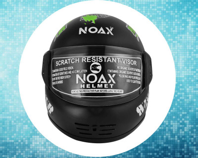 NOAX ISI MARKED FULL FACE HELMET FOR SAFE RIDING UNISEX BUYY_857 Motorbike Helmet(Green)