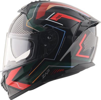 VEGA Zap Explore D/V Motorbike Helmet(Black Red)