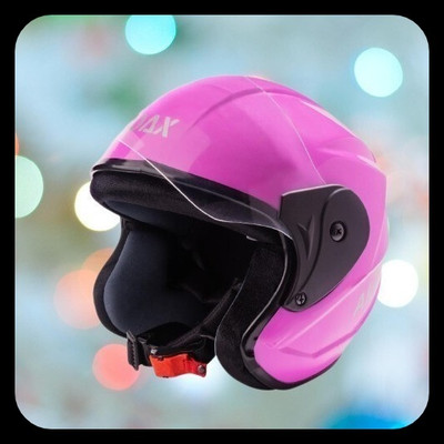 NOAX SOLID BRANDED & ISI MARKED HELMET FOR UNISEX SAFE RIDE(SLFK-287 Motorbike Helmet(Pink)