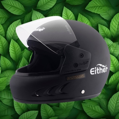 OZONE Full-Face Helmet_Either_Superior quality_Unisex_@V@45 Motorbike Helmet(Black)
