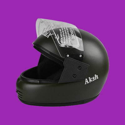 NOAX UNISEX SAFETY HELMET ONROAD HELMET- TWO WHEELER,BIKE & SCOOTER (SL-83 Motorbike Helmet(Grey)
