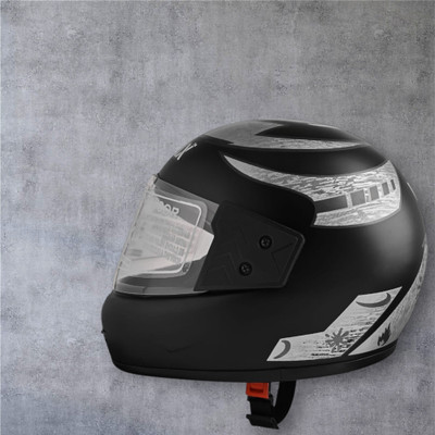 NOAX ISI MARKED KING OF HELMET UNISEX RIDDING HELMET TOP SELLING(DD-539 Motorbike Helmet(Silver)