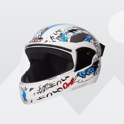 OZONE Premium Quality_Full Face Helmet_Prime Product_LG@V@29 Motorbike Helmet(White)