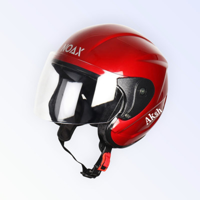 NOAX ISI MARKED HELMET FOR SAFTY RIDDING UNISEX FK)581 Motorbike Helmet(Red)