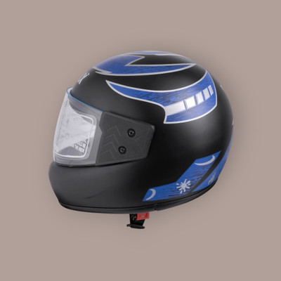 NOAX UNISEX SAFETY HELMET ONROAD HELMET- TWO WHEELER,BIKE & SCOOTER (SL-1347 Motorbike Helmet(Blue)