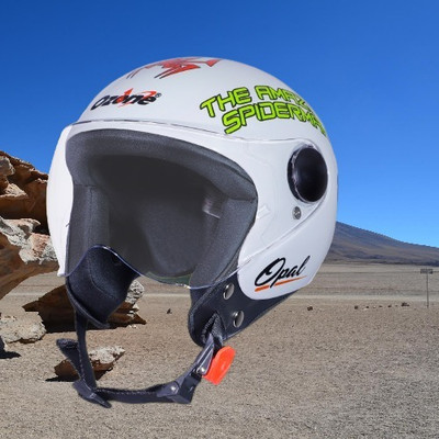 OZONE mix spidr_helmet_oznH43 Motorbike Helmet(White)