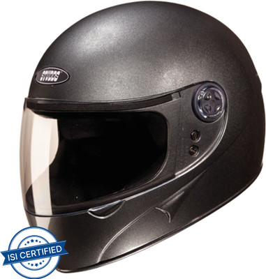 STUDDS Chrome Super Motorbike Helmet(Gun Grey)