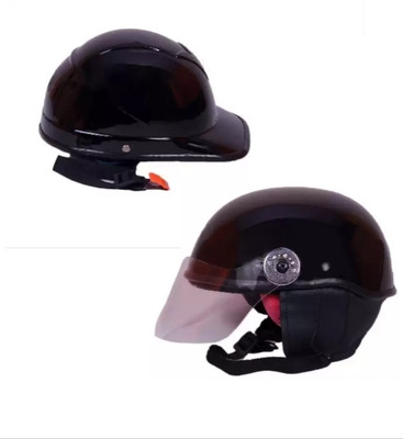 MonteX-1 Blackcap333 fit Motorbike Helmet(Black)