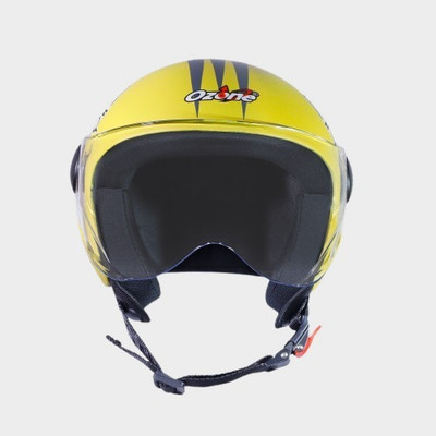 OZONE Opal cat yellow B1 Motorbike Helmet(Yellow)