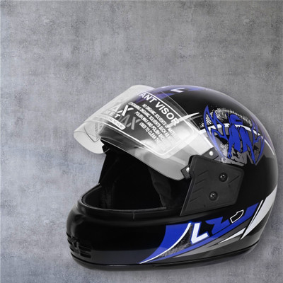 NOAX HELMET KING FULL FACE & ISI MARKED FOR UNISEX ((SL-37 Motorbike Helmet(Blue)