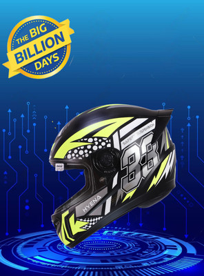 OZONE Premium Quality_Full Face Helmet_zigzag Mix_A21@1 Motorbike Helmet(YELLOW -BLACK)