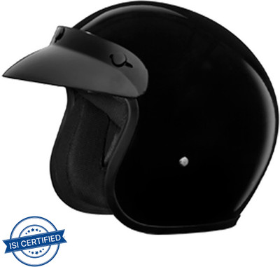 STUDDS Jetstar Classic With Chopper Visor Motorbike Helmet(Black)