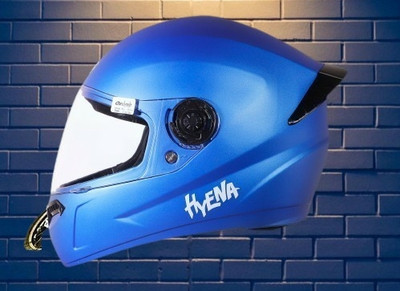 OZONE JSR_CLASS 1 QUALITY_FULLFACE_HYENA_HELMET_A1_L52 Motorbike Helmet(SKY BLUE)