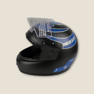 NOAX Helmet GOOD QUALITYFOR UNISEX BIKE RIDI-150-Blue Matt Motorbike Helmet(Blue)
