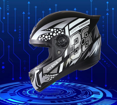 OZONE JSR_CLASS 1 QUALITY_FULLFACE_HYENA_HELMET_A1_L15 Motorbike Helmet(YELLOW BLACK)