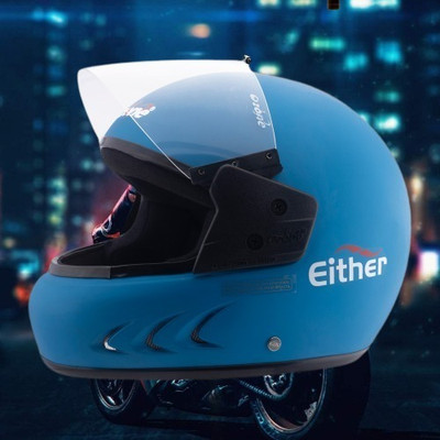 OZONE ONS_Premium Quality_Helmet_GV_@A@_55 Motorbike Helmet(SKY BLUE)