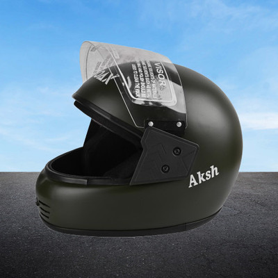 NOAX unisex both full face good hard quality helmet @625 Motorbike Helmet(Grey)