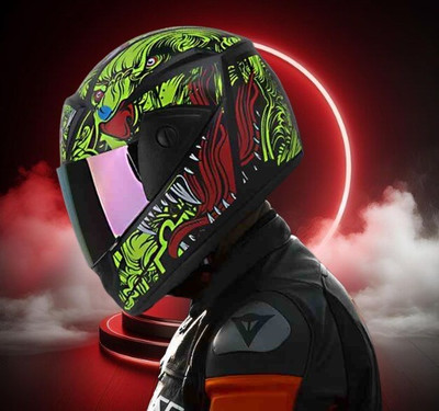 SKULLCAP Areana Motorbike Helmet(Yellow)