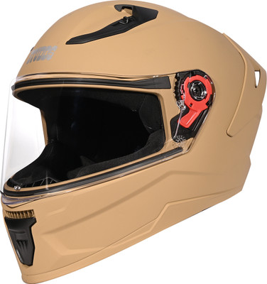 STUDDS Raider Super ISI Certified Full Face Helmet with Spoiler and Clear Visior Motorbike Helmet(Desert Strom)