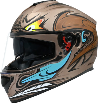 STUDDS Drifter D4 Motorbike Helmet(MATT BROWN N12)