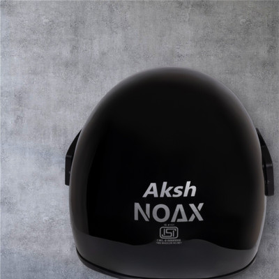 NOAX BRANDED ISI MARKED HELMET FOR UNISEX GENDER KEEP SAFE RIDING (SLFK-517 Motorbike Helmet(Black)