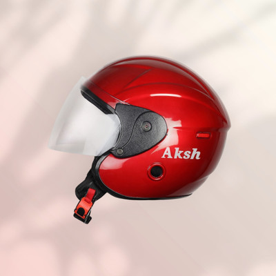 NOAX HELMET FOR YOUNG RIDDING UNISEX BIKE RIDDING SOLID (FKSL-1162 Motorbike Helmet(Red)