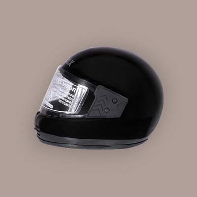 NOAX UNISEX SAFETY HELMET ONROAD HELMET- TWO WHEELER,BIKE & SCOOTER (SL-422 Motorbike Helmet(Black)