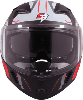 Steelbird Air SBA-20 ISS 09 MATT BLACK RED LARGE Motorsports Helmet(Black, Red)