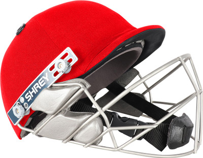 Shrey Pro Guard Wicket Keeping Stainless Steel Cricket Helmet(Red)