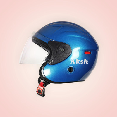 NOAX SAFETY HELMET FOR ONROAD RIDDING SOLID MATERIAL-TWO WHEELER(SLFK-AT-1368 Motorbike Helmet(Blue)