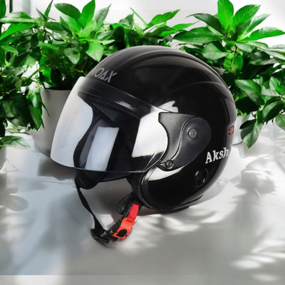 NOAX UNISEX SAFETY HELMET ONROAD HELMET- TWO WHEELER,BIKE & SCOOTER (SL-2938 Motorbike Helmet(Black)