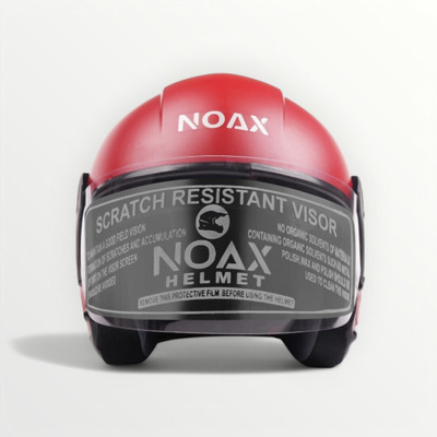 NOAX ISI marked helmet solid helmet((fk117 Motorbike Helmet(Red)