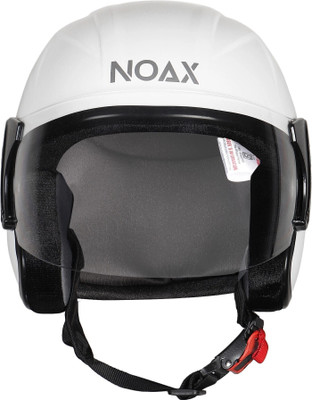 NOAX ISI marked helmet solid unisex helmet (fk88 Motorbike Helmet(WHTE)