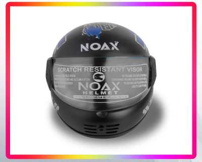NOAX SOLID QUALITY FOR UNISEX HELMET FULL FACE SL-67 Motorbike Helmet(Blue)