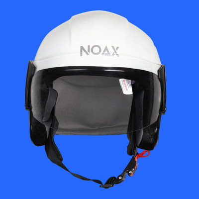 NOAX unisex open face helmet for safty65 Motorbike Helmet(White)