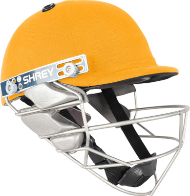 Shrey D-PRO GUARD WICKET KEEPING S.S Cricket Helmet(Yellow)