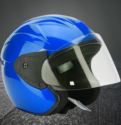 Lxt Blue_Half_face_Helmet_with ISI Certified_BL77 Motorbike Helmet(Blue)