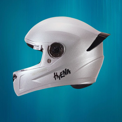 OZONE FULL FACE_HELMET_Hyana_Super Quality_JSR@V@39 Motorbike Helmet(Silver)