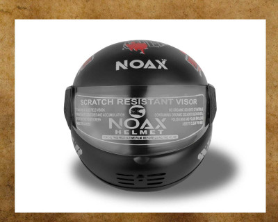 NOAX SOLID QUALITY FOR UNISEX HELMET FULL FACE SL-365 Motorbike Helmet(Red)