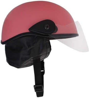 tgrmax Motorcycle Half Helmet for Men's and Women's(PINK GLOSSY) Motorbike Helmet(PINK GLOSSY)