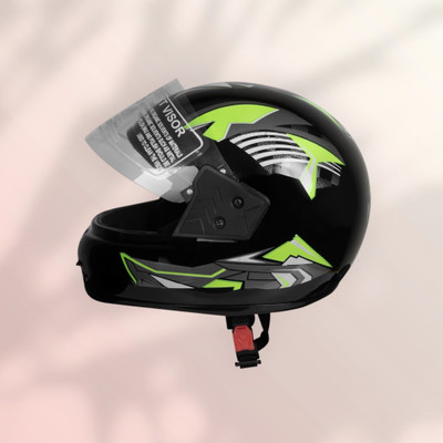 NOAX unisex full face good hard quality helmet-Green338 Motorbike Helmet(Green)