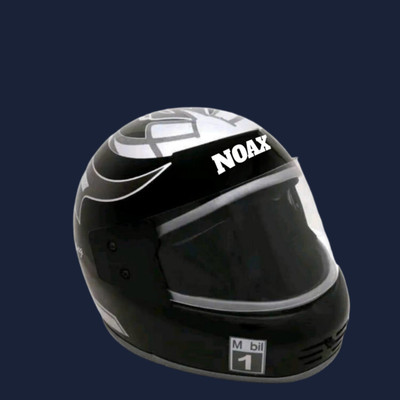 NOAX full face unisex helmet for safty71 Motorbike Helmet(Black)