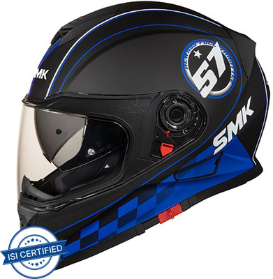 SMK Twister Blade Motorbike Helmet(Matt Black)